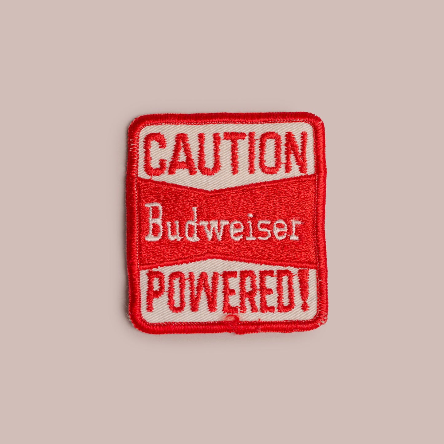 Vintage Patch - Caution Budweiser Powered