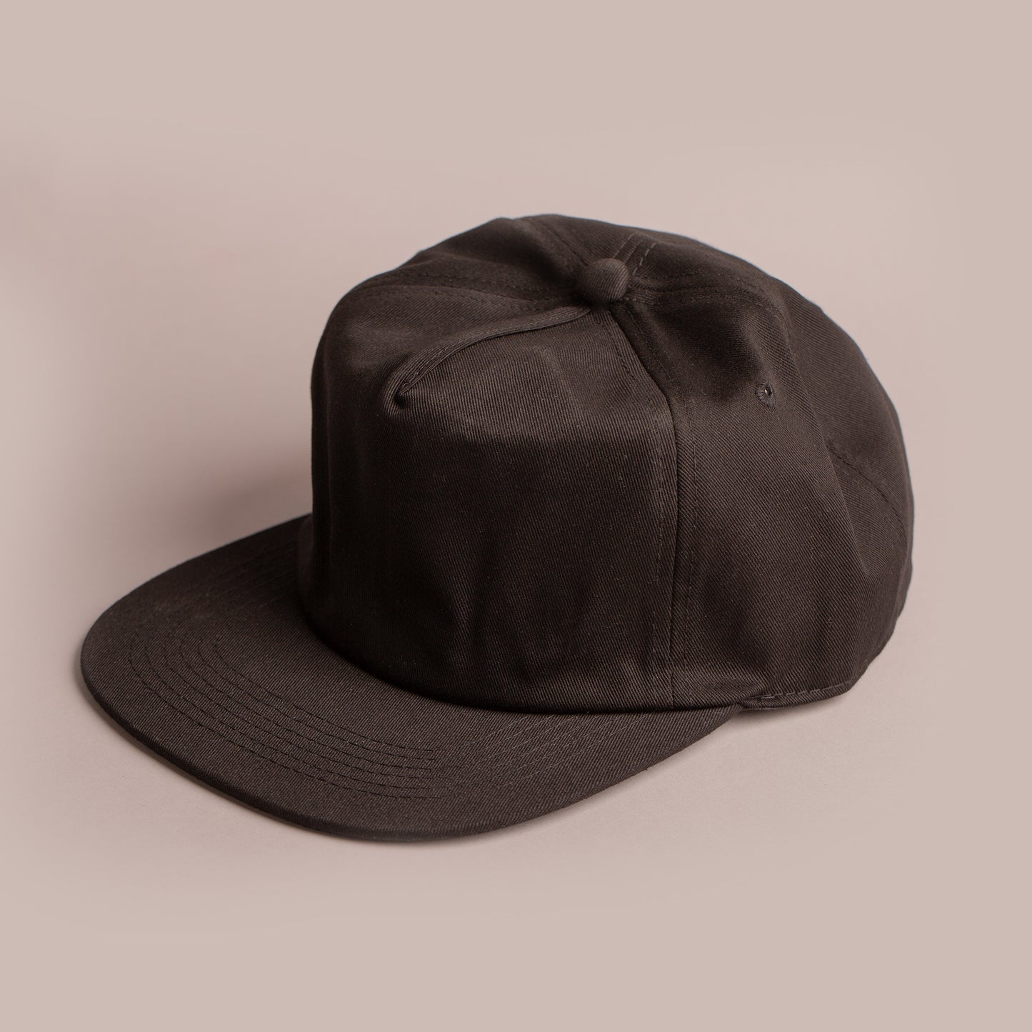 Blank Hat - Nissi 5 Panel Unstructured Cap - Black