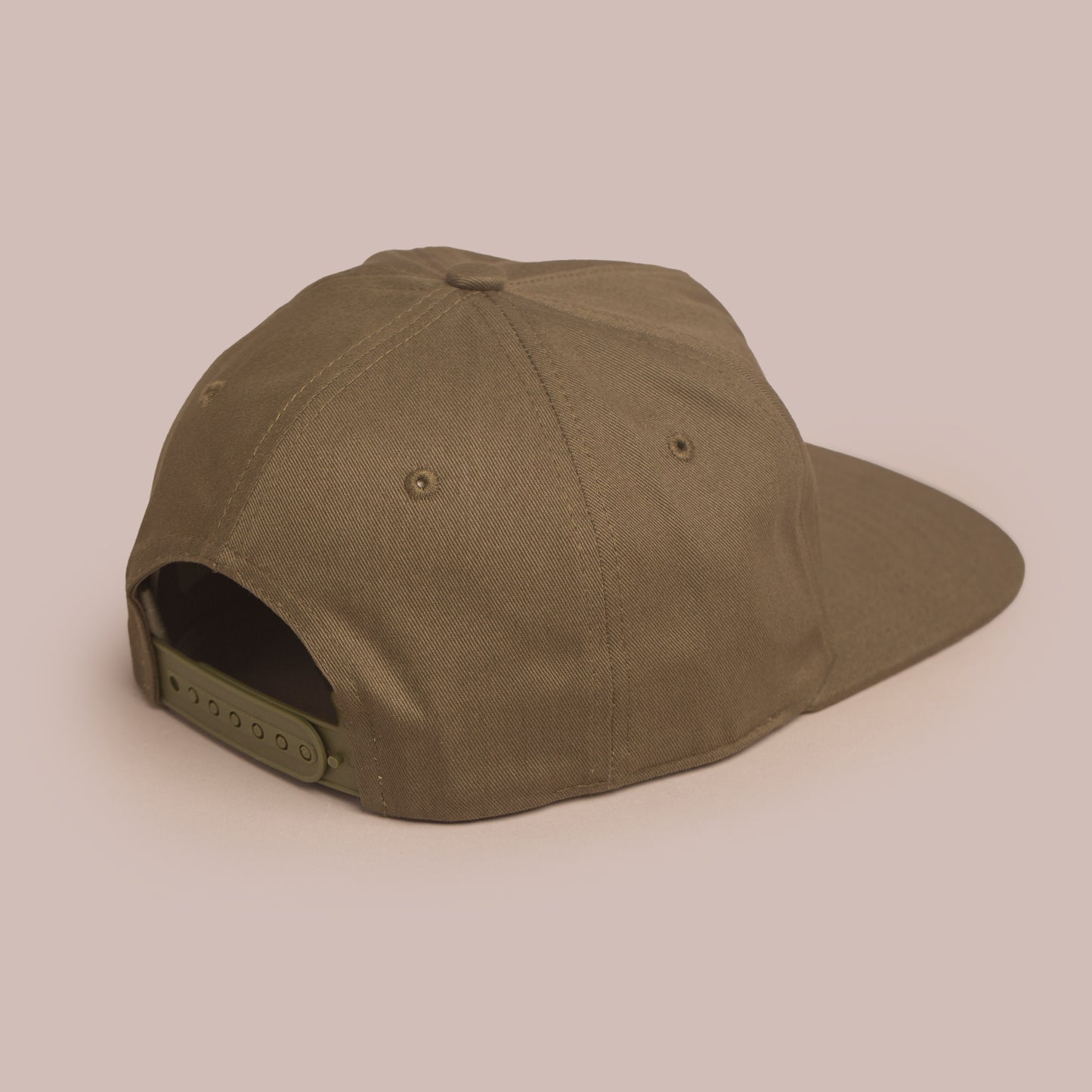 Blank Hat - Nissi 5 Panel Unstructured Cap - Olive Green