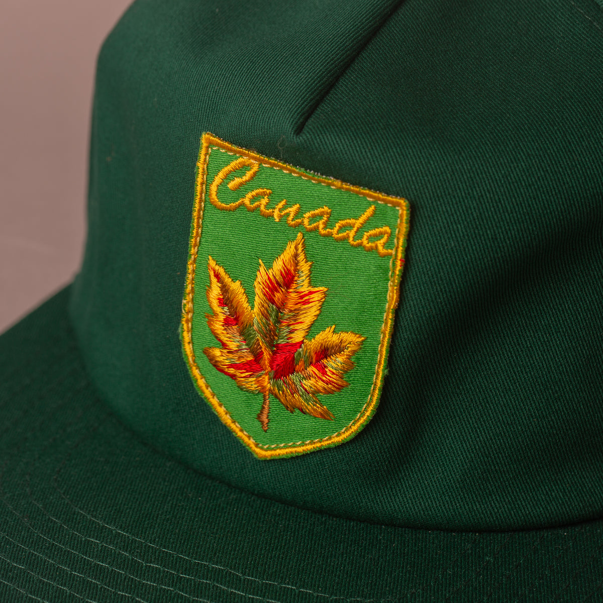 Canada Unstructured 5-panel Snapback Cap