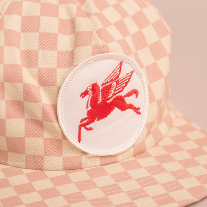 Mobil Pegasus Checkerboard Cap
