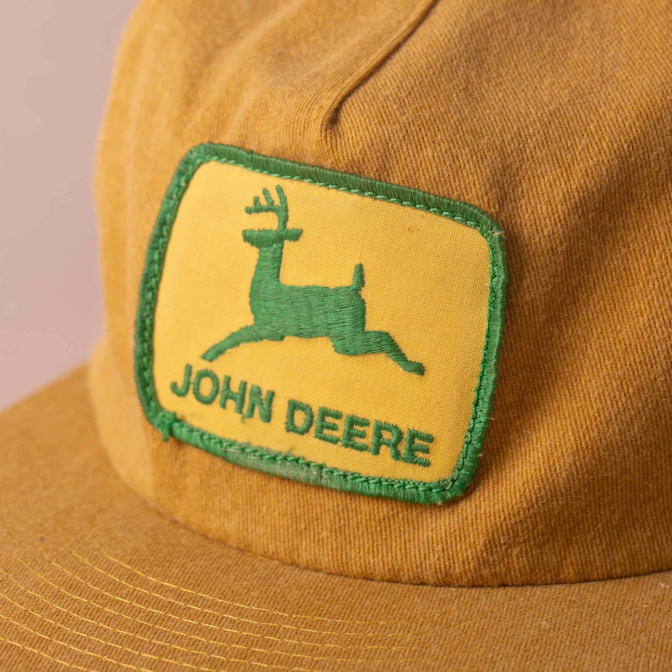 John Deere Unstructured 5-Panel Strapback Cap