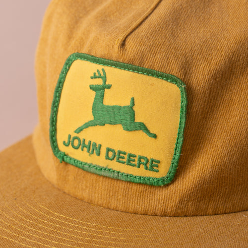 John Deere Unstructured 5-Panel Strapback Cap