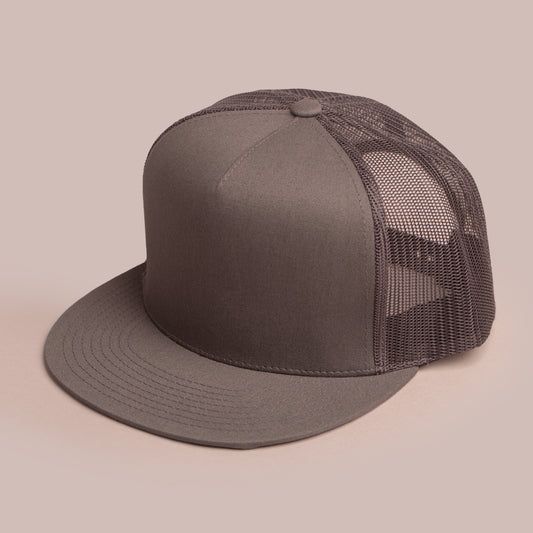 Blank Hat - YP High Profile Trucker - Dark Gray