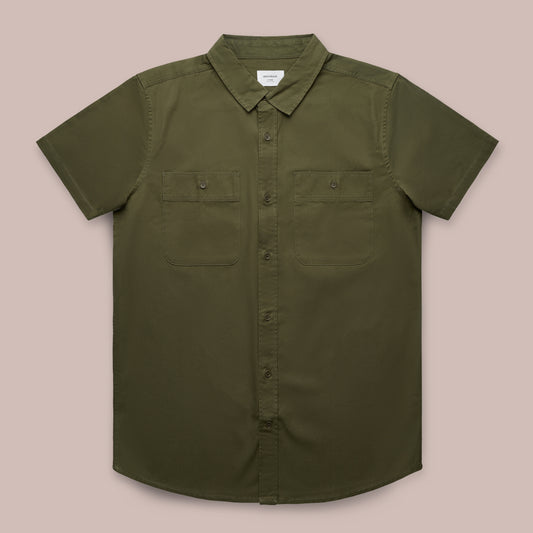 Short Sleeve Work Shirt - Army