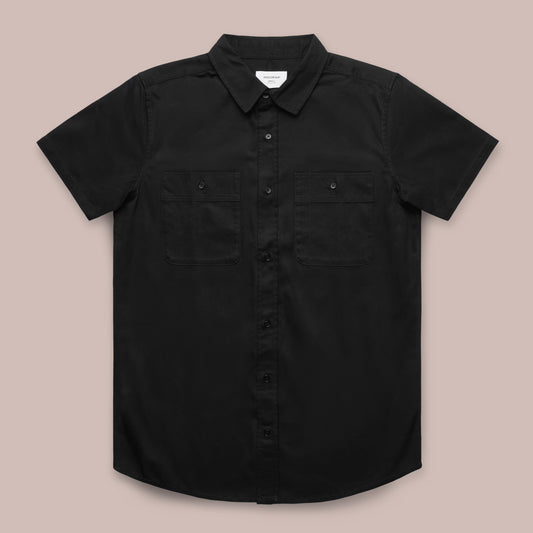 Short Sleeve Work Shirt - Black