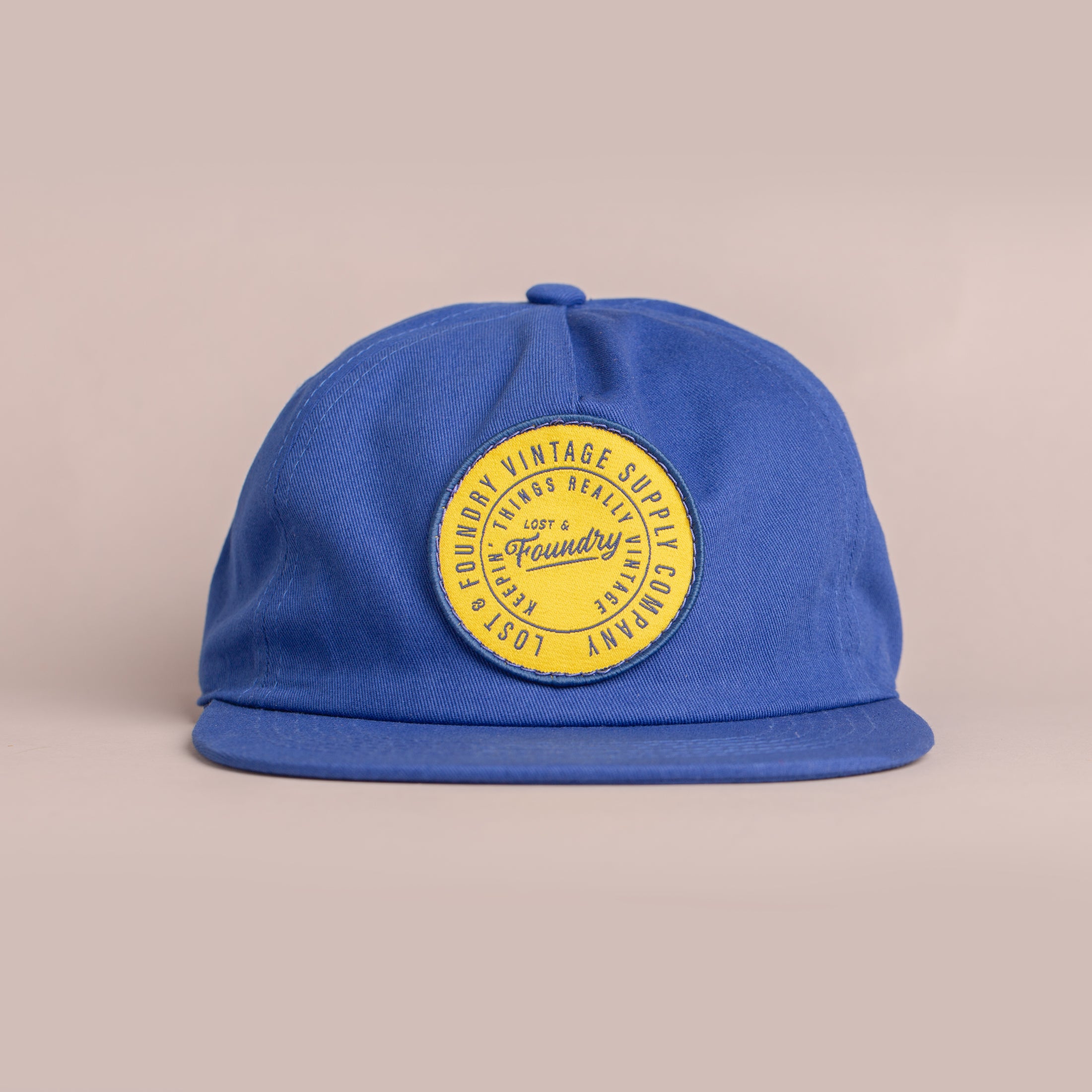 Union Patch Hat - Nissi 5 Panel Blue