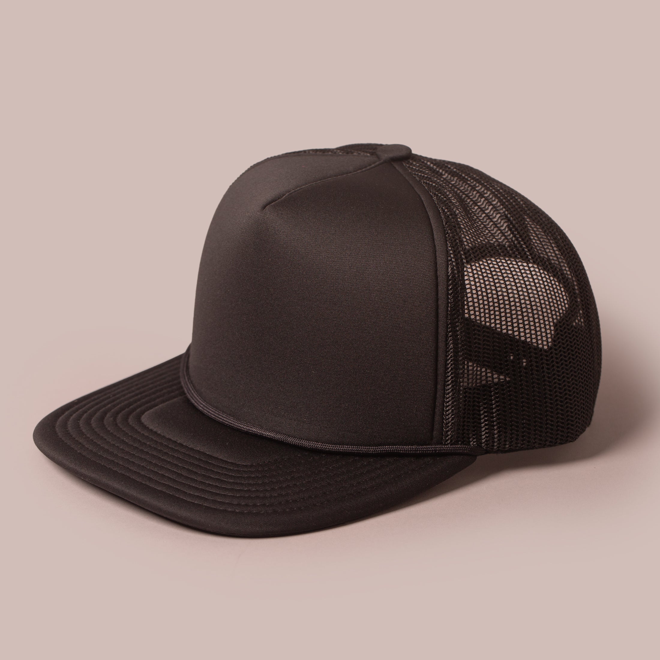 Blank Hat - Division DF14 5-Panel Foam Trucker with Rope