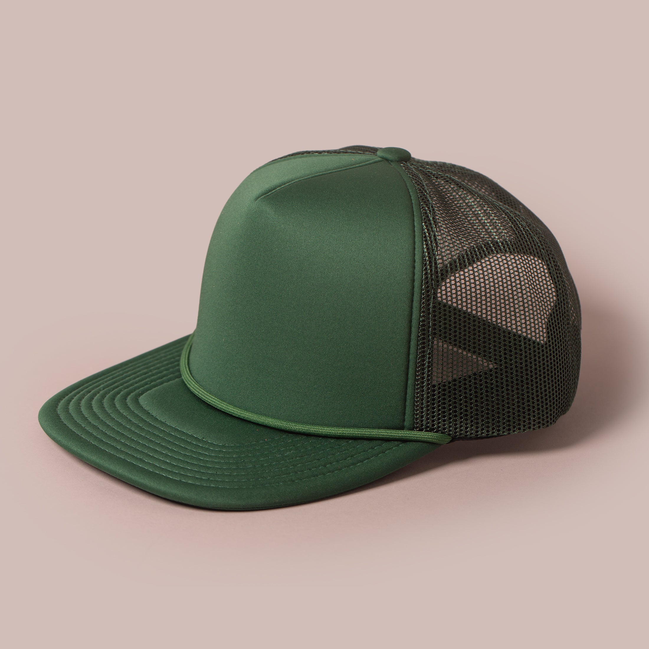 Blank Hat - Division DF14 5-Panel Foam Trucker with Rope