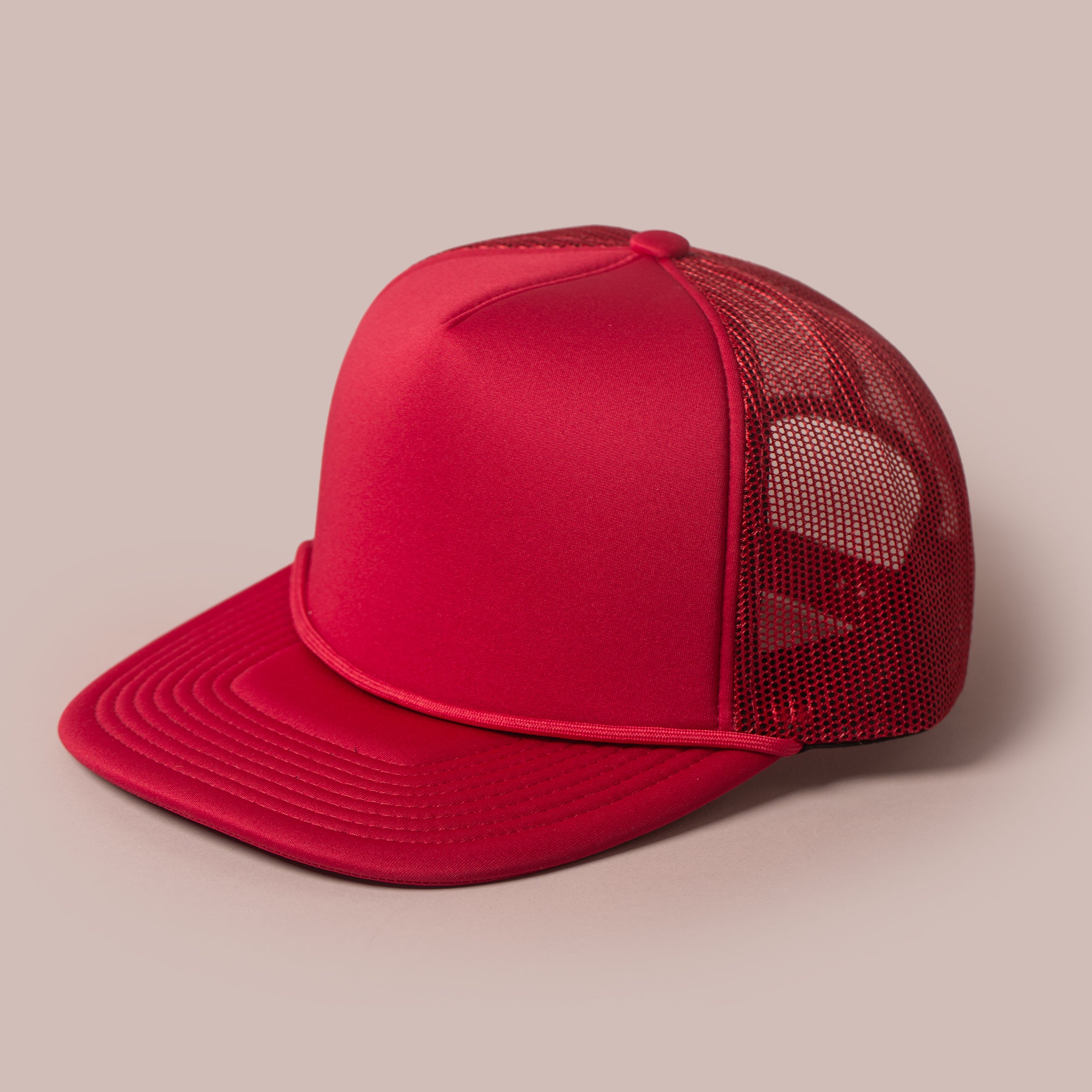 Blank Hat - Division DF14 5-Panel Foam Trucker with Rope