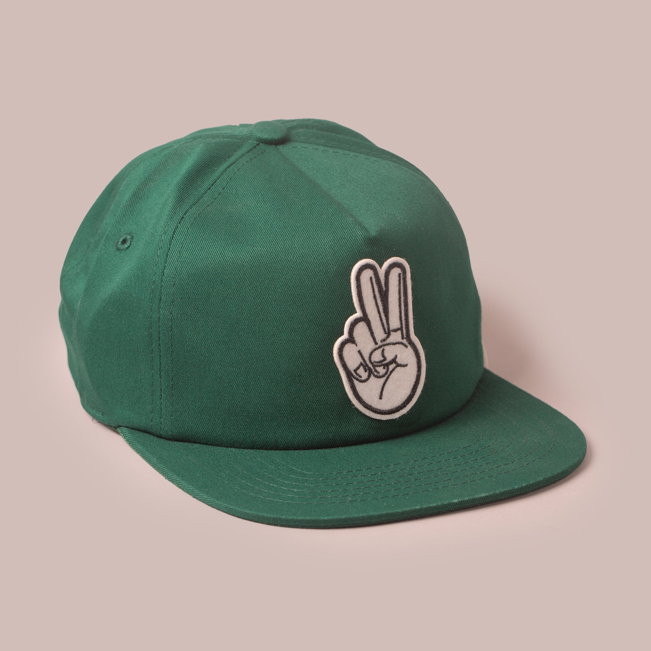 Vintage Fingers Black Unstructured Cap
