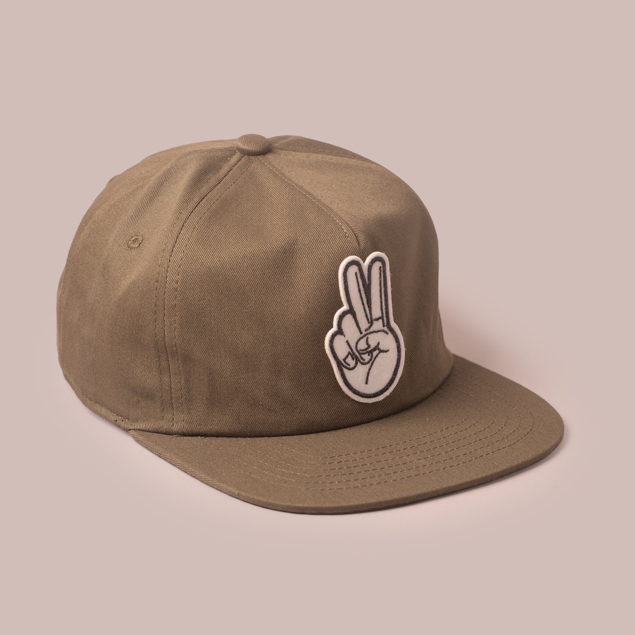 Vintage Fingers Black Unstructured Cap