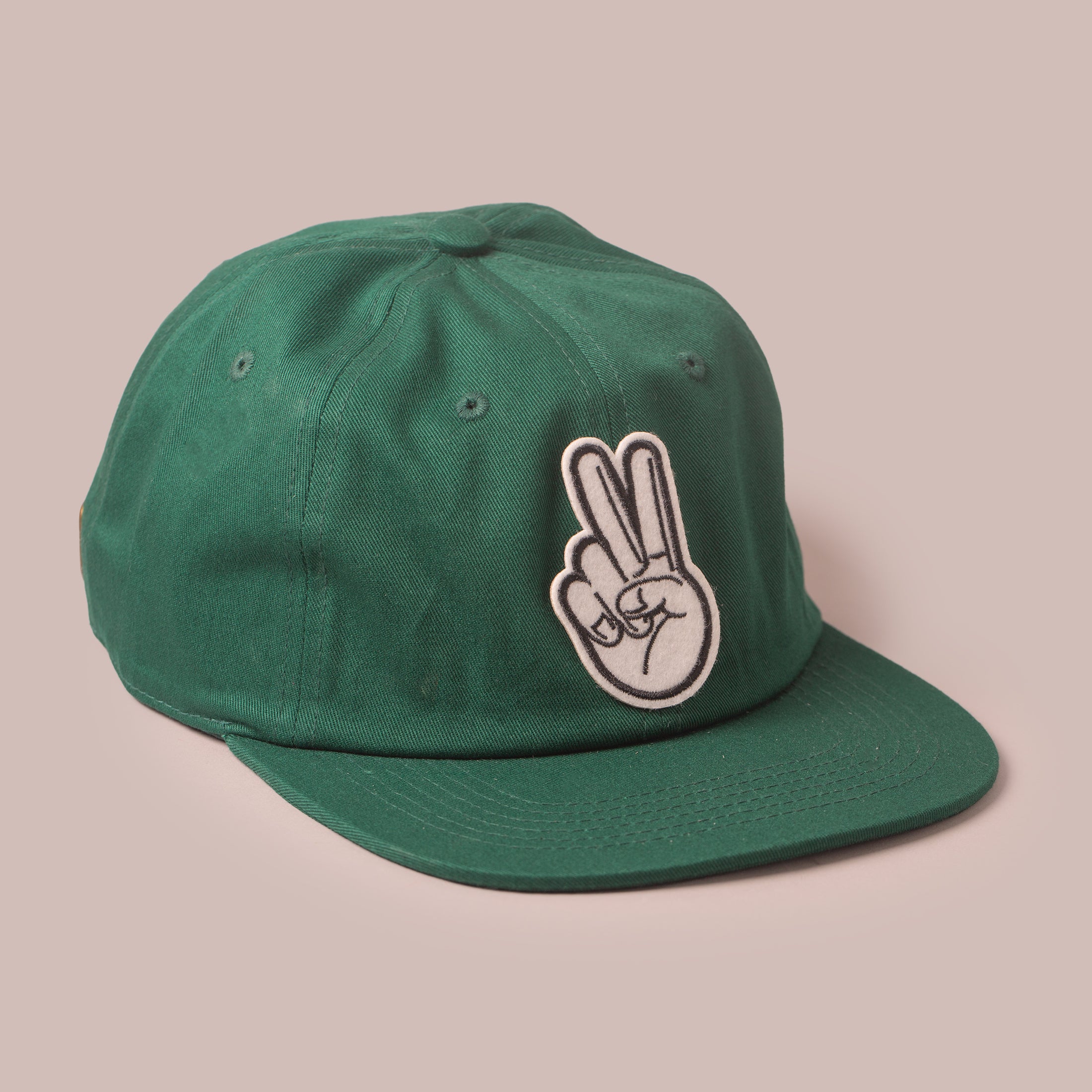 Vintage Fingers Black Unstructured Cap