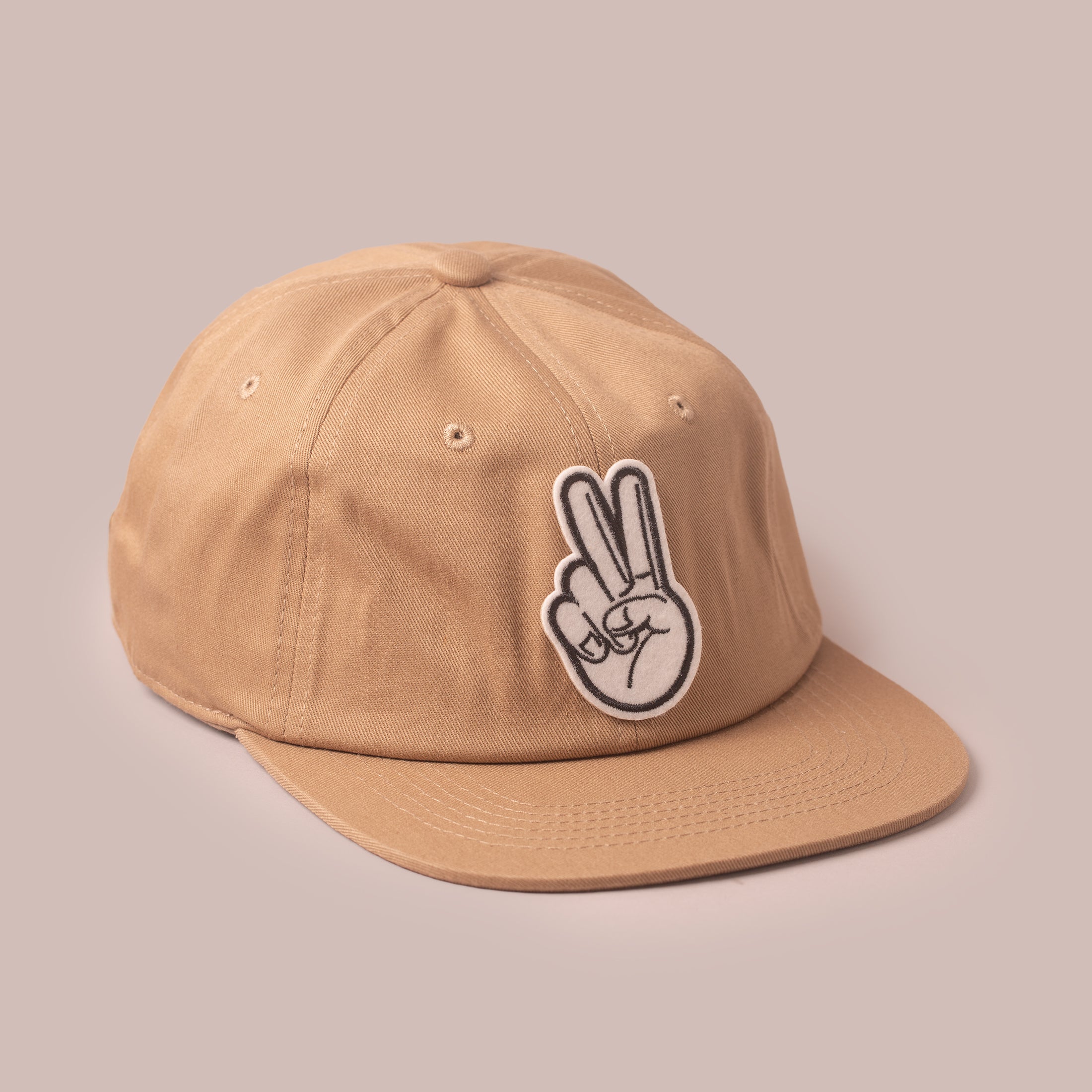 Vintage Fingers Black Unstructured Cap