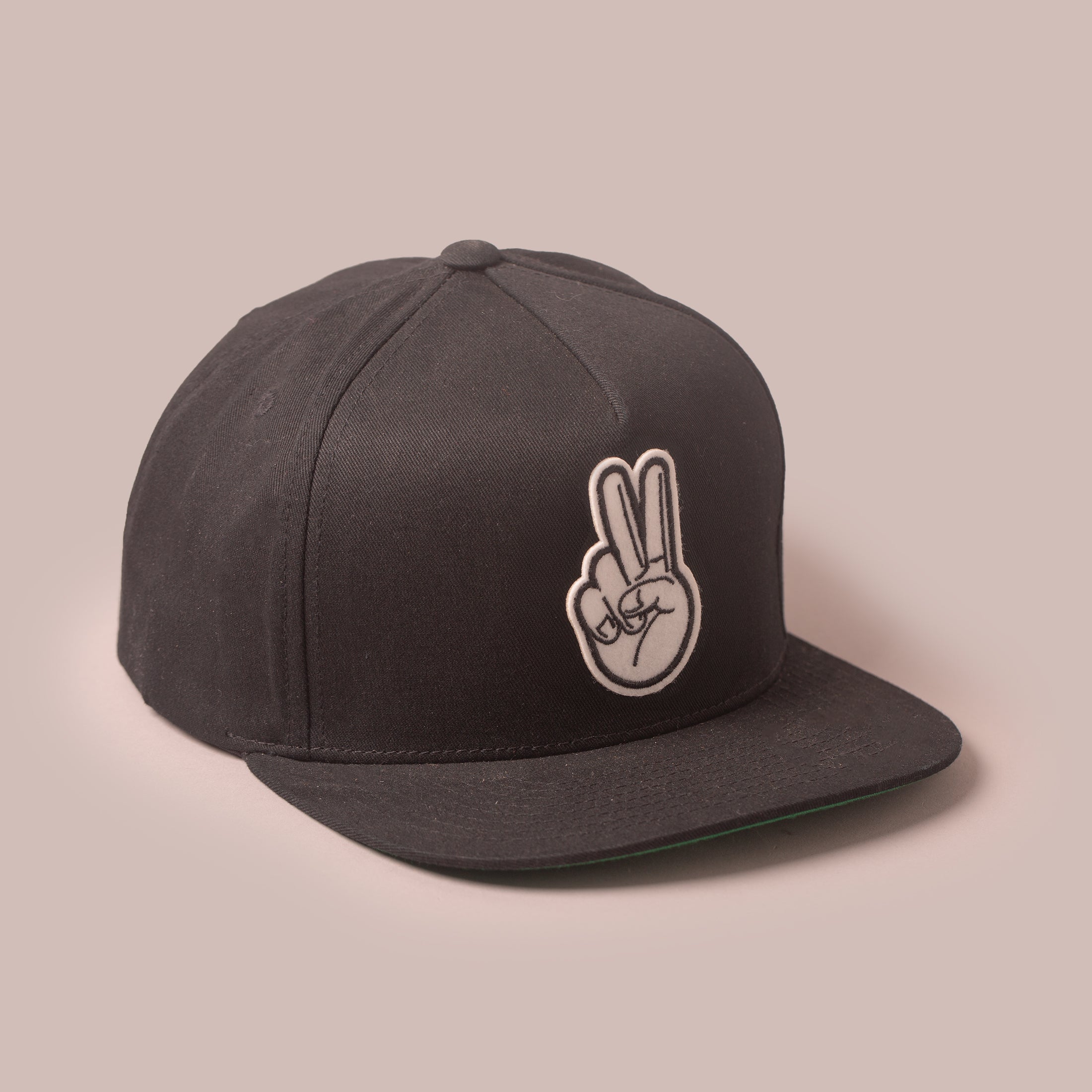 Vintage Fingers Black Unstructured Cap
