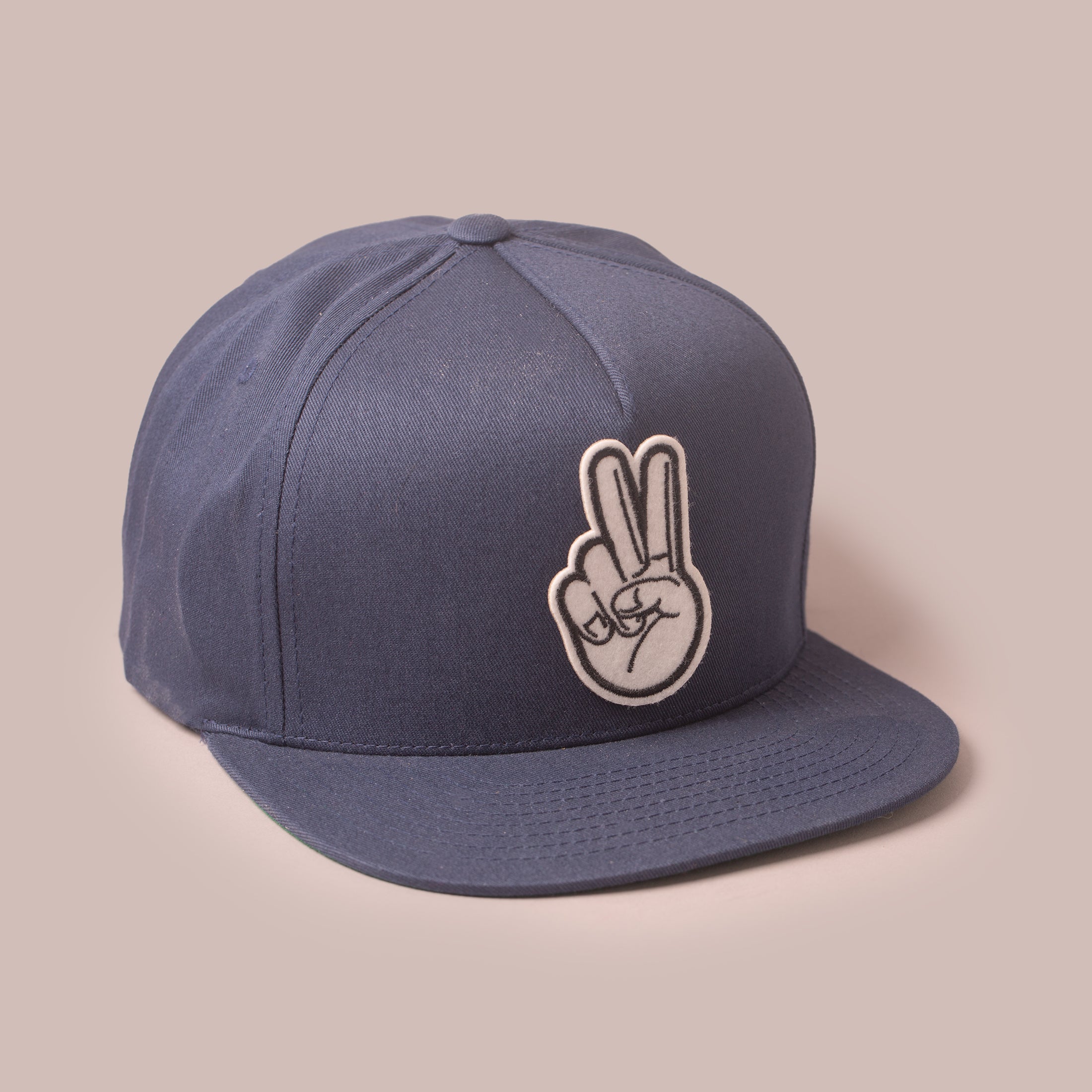 Vintage Fingers Black Unstructured Cap