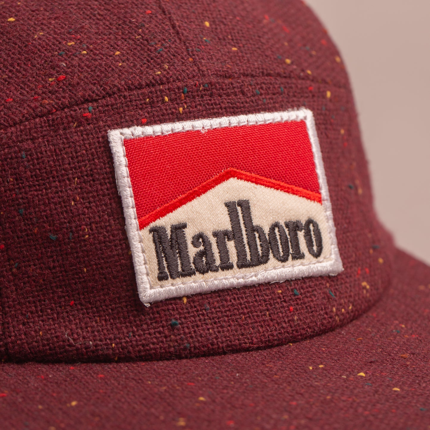 Marlboro Tweed Wool 5 Panel Cap