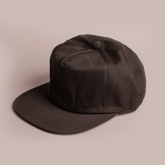 Blank Hat - Nissi 5 Panel Camper Cap - Black