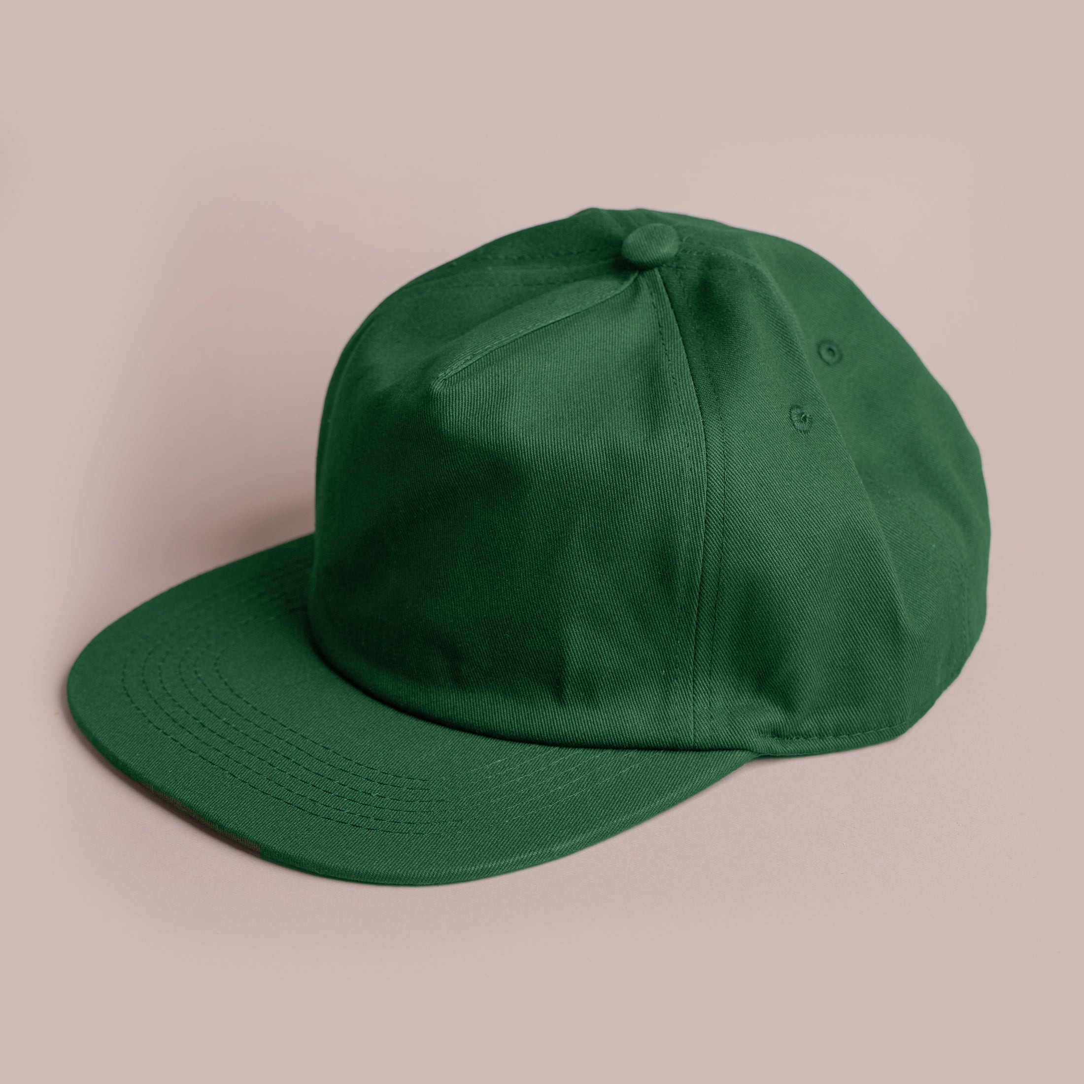 Blank Hat Nissi 5 Panel Unstructured Cap Forest Green Lost Foundry