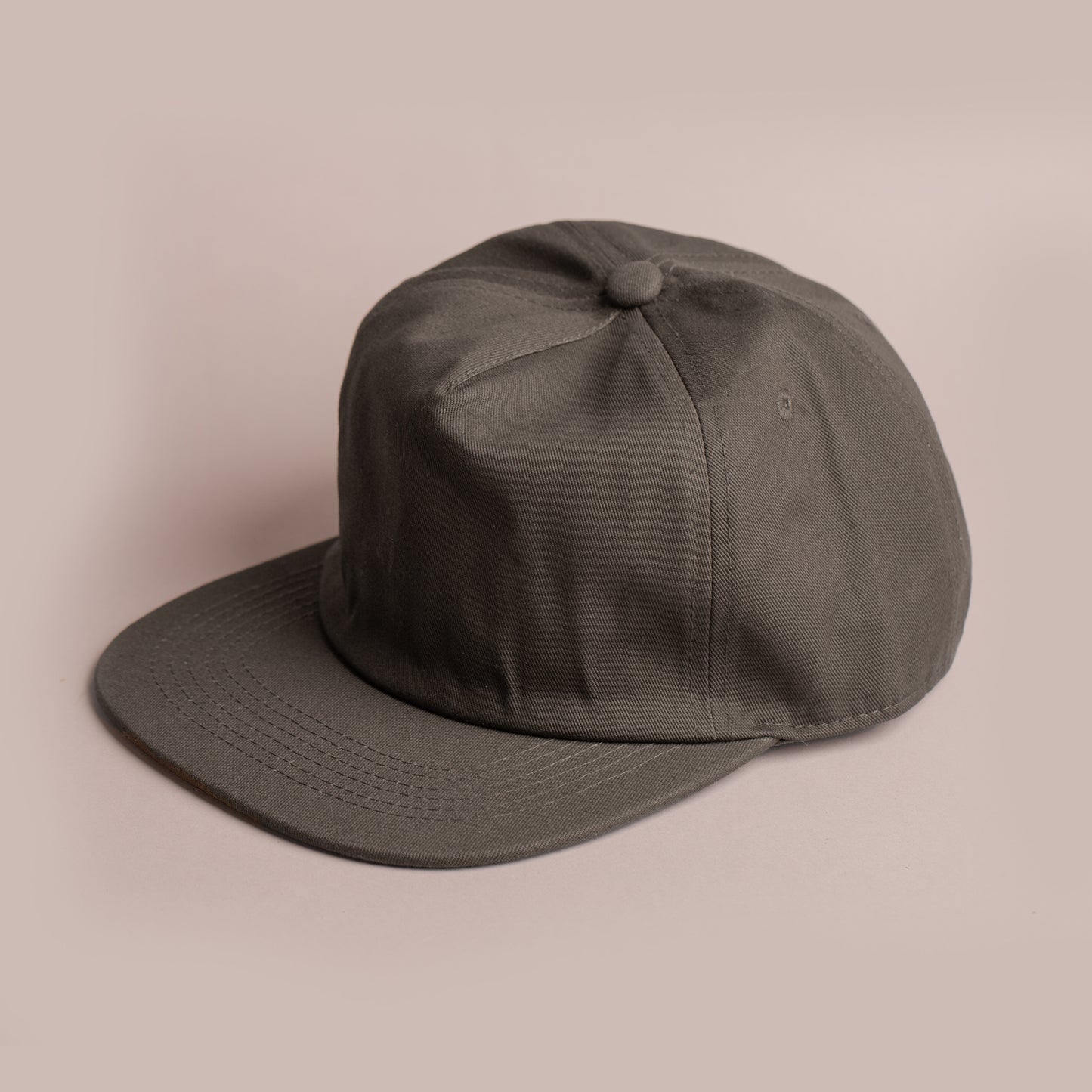 Blank Hat - Nissi 5 Panel Unstructured Cap - Olive Gray