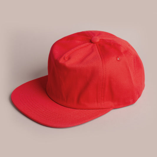 Blank Hat - Nissi 5 Panel Camper Cap - Red
