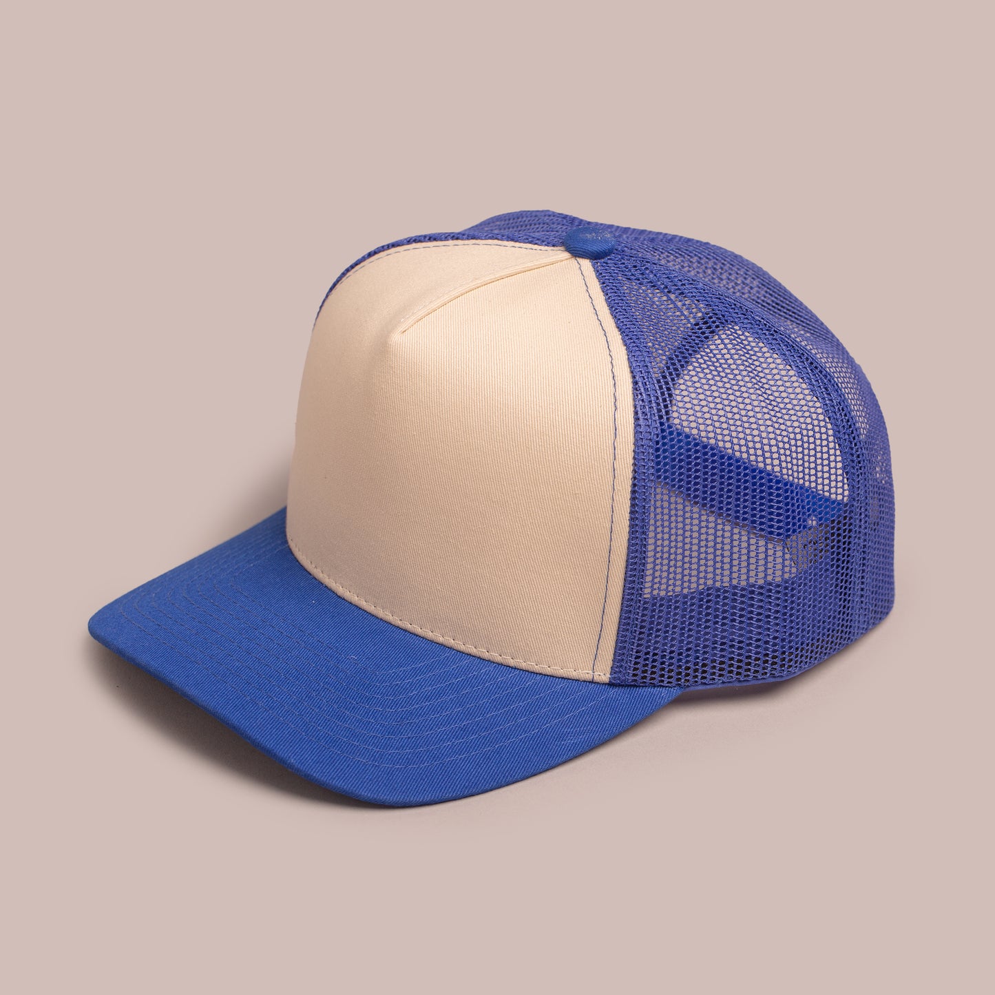 Blank Hat - Nissi Trucker - Royal Blue and Stone