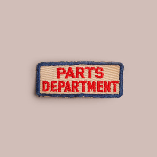 Vintage Patch - Parts Department